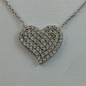 Silver Necklace with CZ