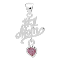 PCZ1001 - Silver #1 Mom Pendant