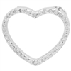 PCZ1025 - Silver CZ Open heart Pendant