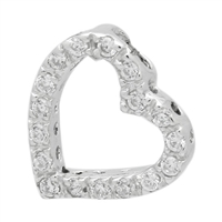 PCZ1036 - Silver CZ Small Heart Pendant