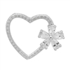 PCZ1051 - Silver CZ Mom Heart Pendant