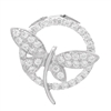 PCZ1058 - Sterling Silver CZ Dragonfly Circle Pendant