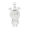 PCZ1069 Sterling Silver CZ Girl Charm Pendant