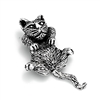 PHP1003 - Silver Movable Cat Pendant 26mm