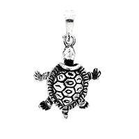 PHP1007 - Silver Movable Turtle Pendant 22mm