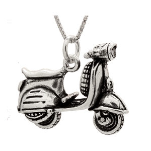 PHP1029 - Sterling Silver Movable Scooter Pendant