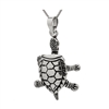 PHP1031 - Sterling Silver Movable Turtle Pendant