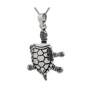 PHP1031 - Sterling Silver Movable Turtle Pendant