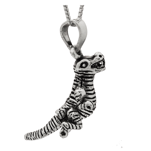 PHP1033- Sterling Silver Movable Dinosaur Pendant