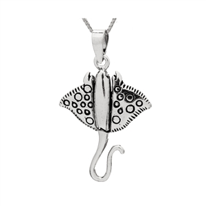 PHP1035- Sterling Silver Movable Stingray Pendant
