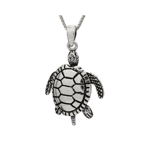 PHP1039- Sterling Silver Movable Sea Turtle Pendant