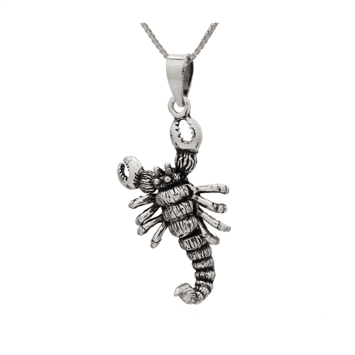 PHP1041- Sterling Silver Movable Scorpion Pendant