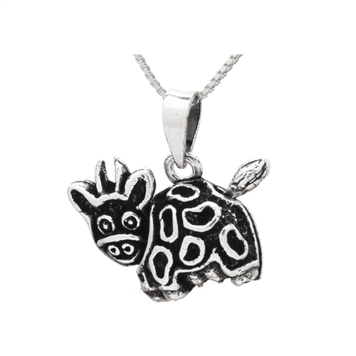 PHP1043- Sterling Silver Movable Cow Pendant