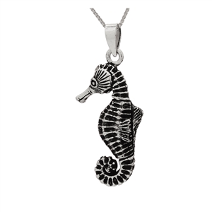 PHP1044- Sterling Silver Movable Seahorse Pendant