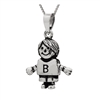 PHP1049- Sterling Silver Movable Boy Pendant