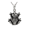 PHP1053- Sterling Silver Movable Frog Pendant