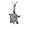 PHP1064- Sterling Silver Movable Sea Turtle Pendant