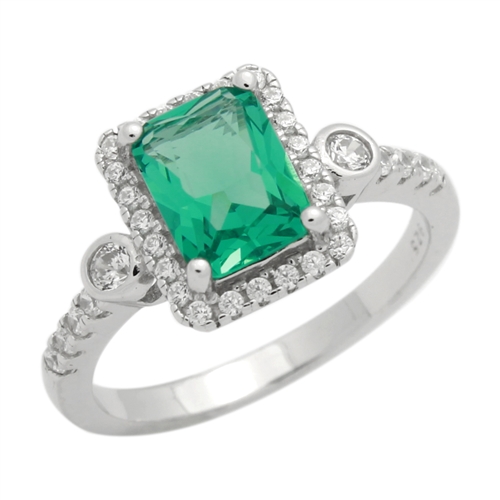 PRBRG1009 - Silver Paraiba Stone Ring