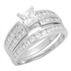 RCZ104015 - Silver Wedding Ring Sets