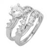 RCZ104032 - Silver Wedding Ring Sets