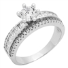 RCZ104090 - Sterling Silver CZ Ladies Ring