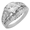RCZ104093 - Sterling Silver CZ Ladies Ring