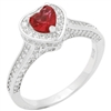 RCZ104151-RU - Sterling Silver Micropave CZ Solitaire Ring