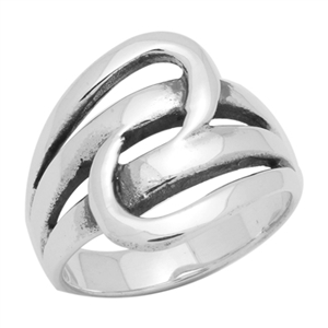 RPS1008 Silver Plain Design Ring