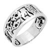 RPS1054 Silver Plain Lucky Ring