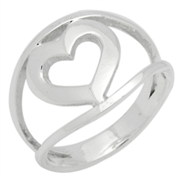 RPS1062 Silver Plain MultiBand Ring