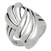 RPS1063 Silver Plain Freeform Ring