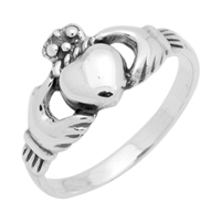RPS1088 Silver Claddagh Ring
