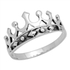 RPS1093 Silver Crown Ring