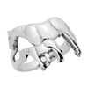 RPS1115 - Sterling Silver High Polish Horses Ring