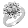 RPS1127 - Sterling Silver Sun Flower Ring