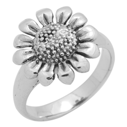 RPS1127 - Sterling Silver Sun Flower Ring