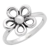 RPS1128 - Sterling Silver Open Cut Out Flower Ring