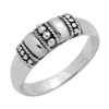 RPS1131 - Sterling Silver Bali Style Band Ring