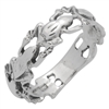 RPS1142 - Sterling Silver Frogs around Band Ring