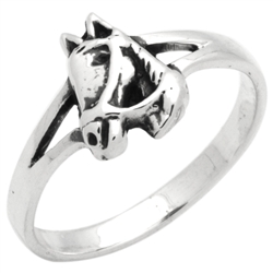 RPS1146 - Sterling Silver Horse Ring