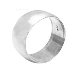 Silver Plain Wedding Band - 9mm