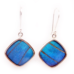 Square Butterfly Wing Earrings