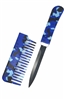 Camo Comb Knife Blue