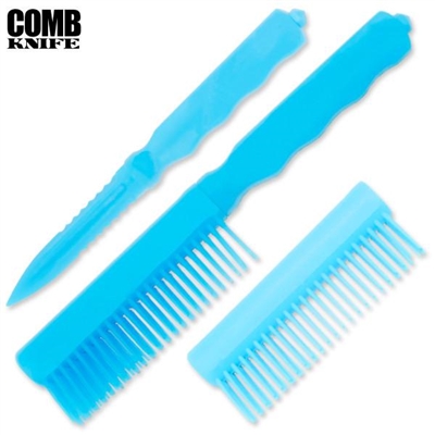 Comb Knife Hidden ABS Plastic: Blue