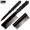 Comb Knife Hidden ABS Plastic: Black