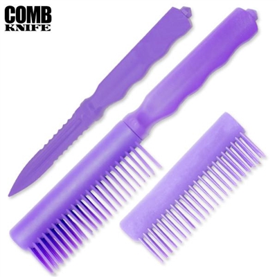 Comb Knife Hidden ABS Plastic: Purple