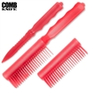 Comb Knife Hidden ABS Plastic: Red