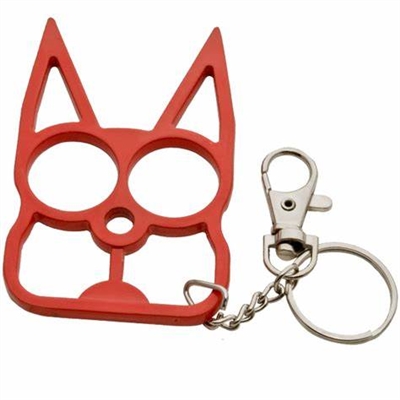 Kitty Cat Self Defense Keychains: Red