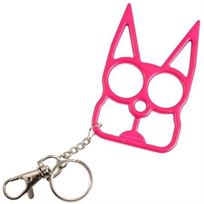 Kitty Cat Self Defense Keychains: Hot Pink