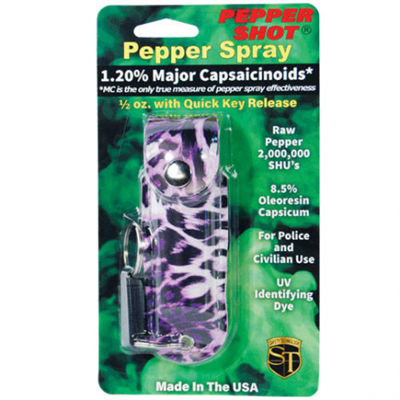 Fashion  Pepper Sprays Pepper Shot -Purple and Black